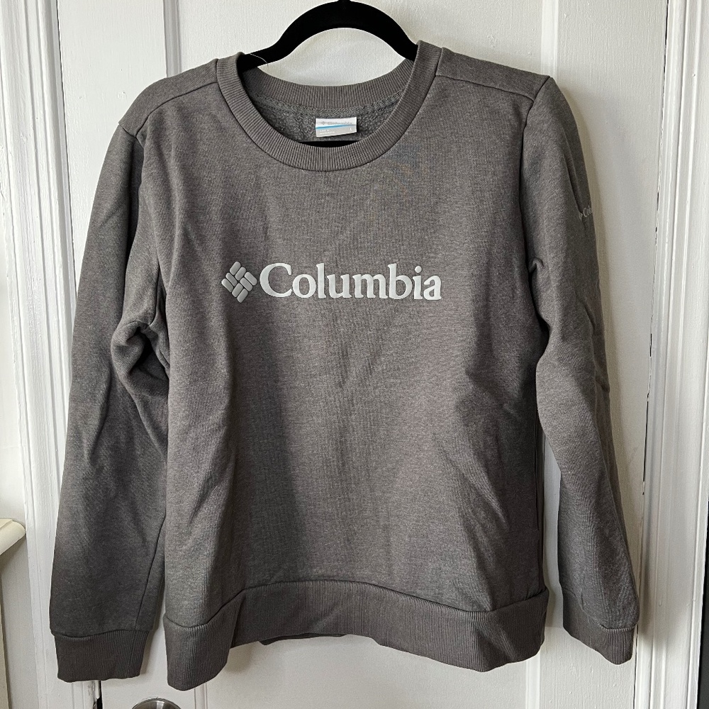 Columbia Pullover Crew Sweatshirt - Gray - Large